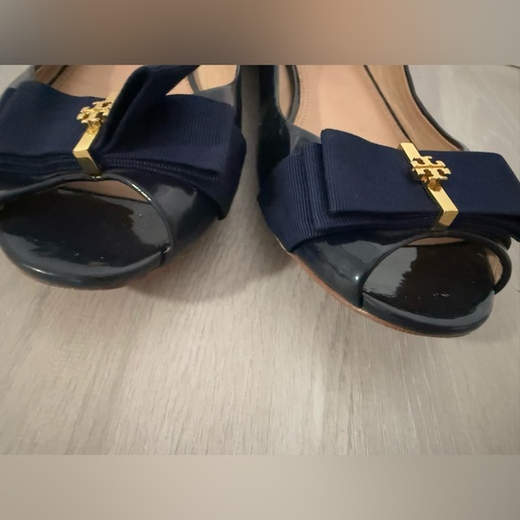 Tory Burch Midnight Flats with Gold Detail - Picture 9 of 12